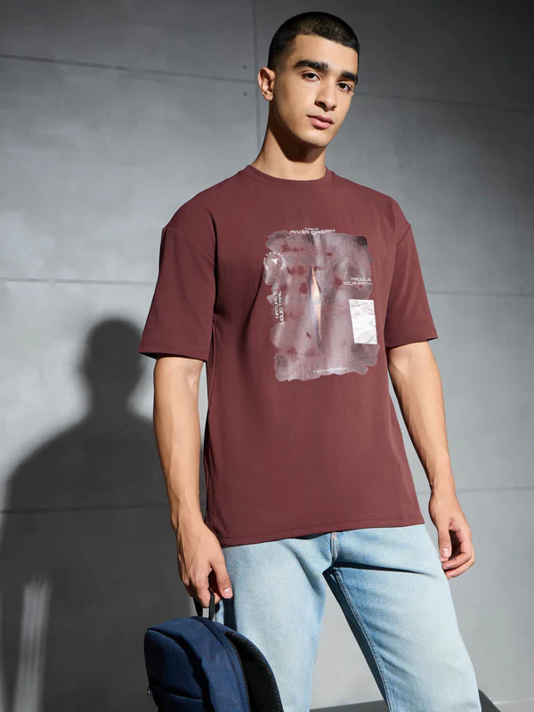 Men Printed Round neck T-Shirt