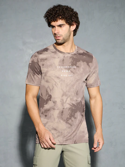 Men Printed Slim Fit T-Shirt